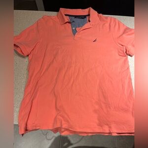 Nautica Men's Polo Shirt in Coral